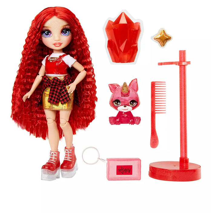Rainbow High Ruby Anderson Slime Kit & Pet Fashion Doll (28 cm)
