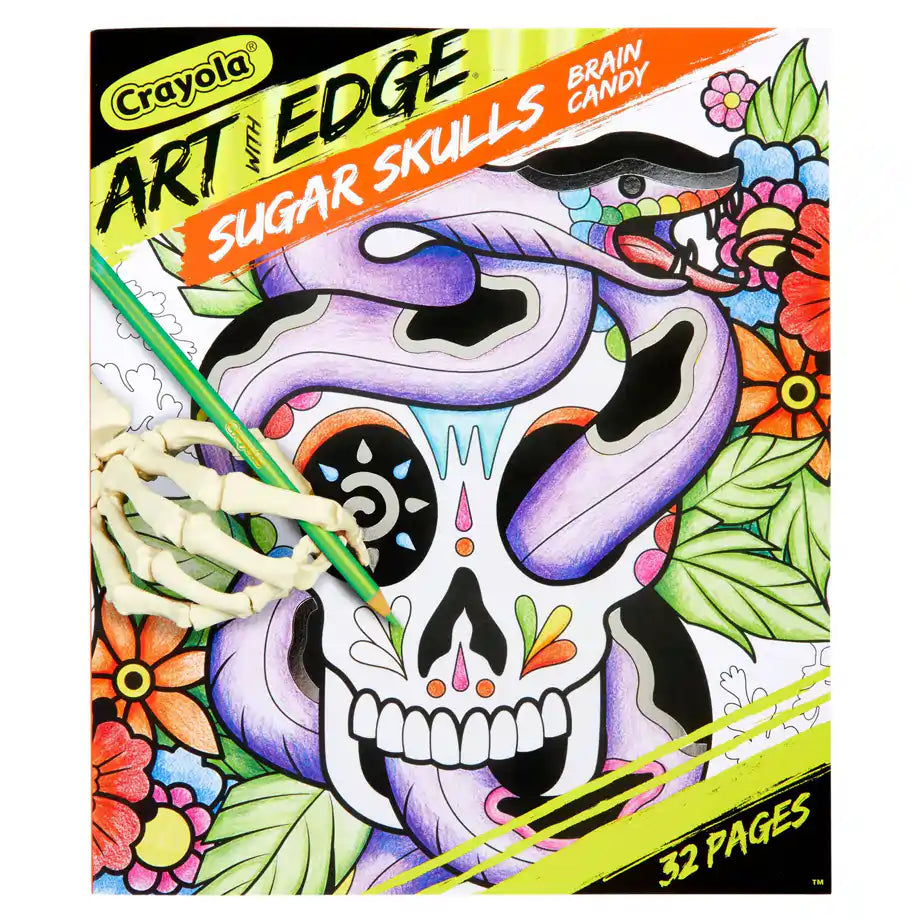 Crayola Art with Edge Sugar Skulls Coloring Book - Brain Candy (Paperback)