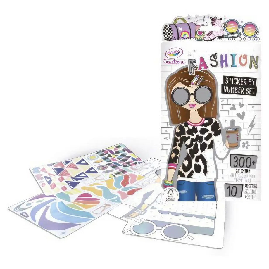 Crayola Creations Fashion Sticker By Number Set