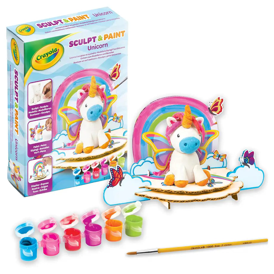 Crayola Sculpt & Paint Modelling and Painting Kit - Unicorn