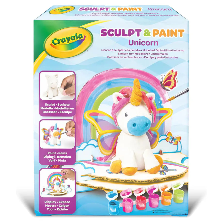 Crayola Sculpt & Paint Modelling and Painting Kit - Unicorn