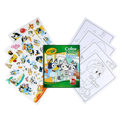 Crayola Bluey Color & Sticker Activity Book (Paperback)