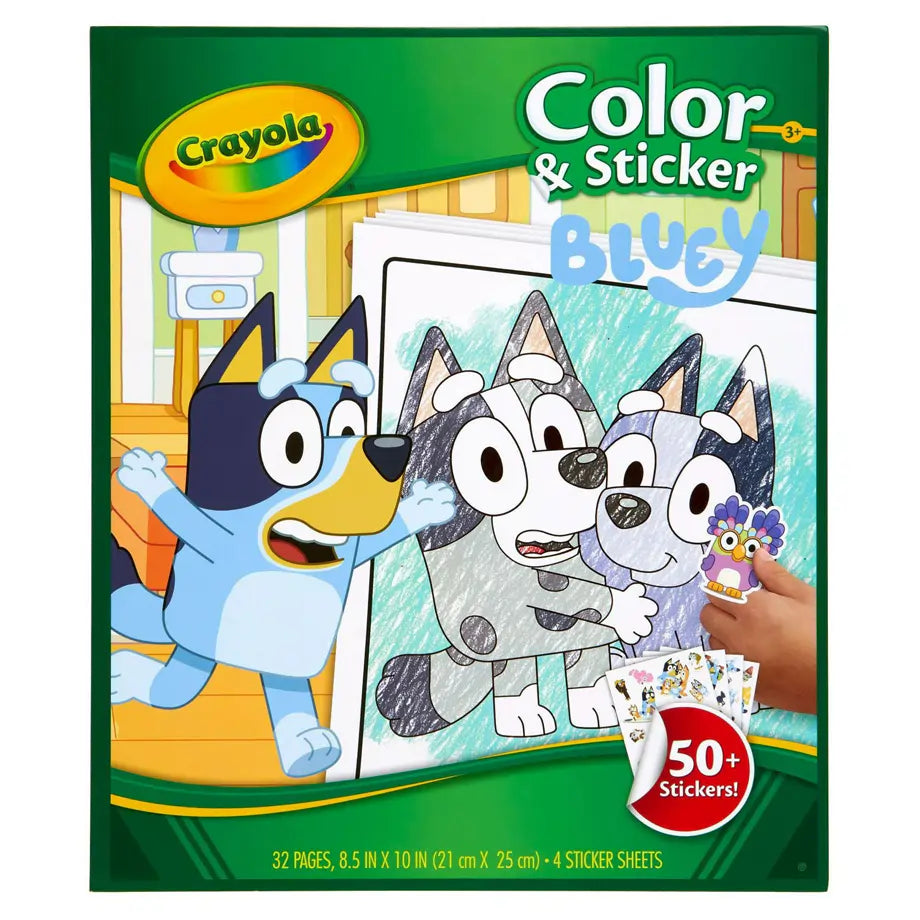 Crayola Bluey Color & Sticker Activity Book (Paperback)