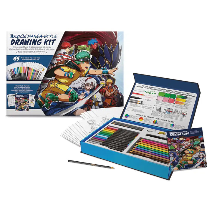 Crayola Manga-Style Drawing Kit 45 Pieces – Halamama.com