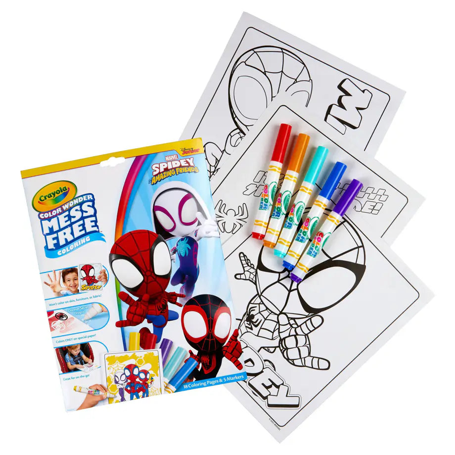 Crayola Marvel Spidey and His Amazing Friends Color Wonder Mess-free Coloring Set