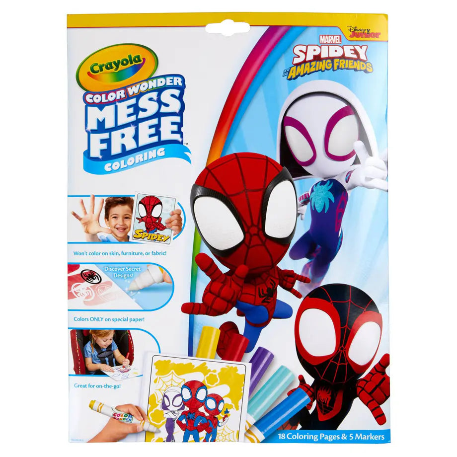 Crayola Marvel Spidey and His Amazing Friends Color Wonder Mess-free Coloring Set