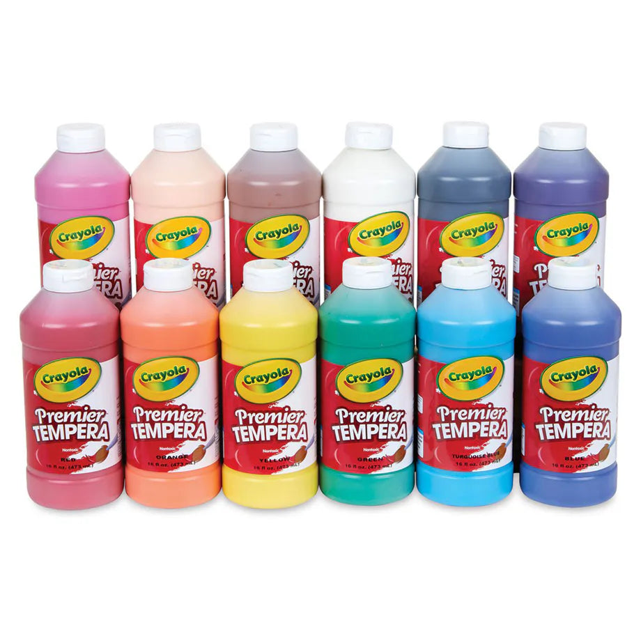 Crayola Premier Tempera Paint (Set of 12)