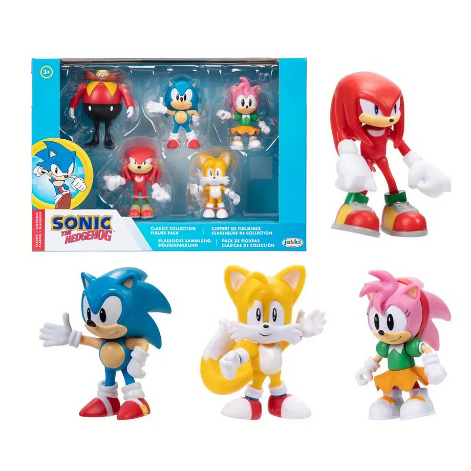 Sonic The Hedgehog Classic Collection Figure Pack (Set of 5, 6.35 cm)