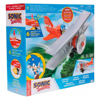 Sonic the Hedgehog Tornado Biplane with Sonic Action Figure