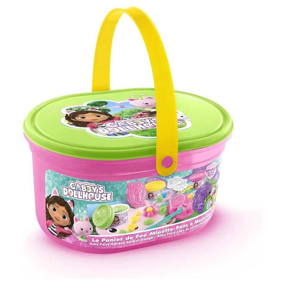 Gabby's Dollhouse Kitty Fairy Garden Bucket Playset - Dough