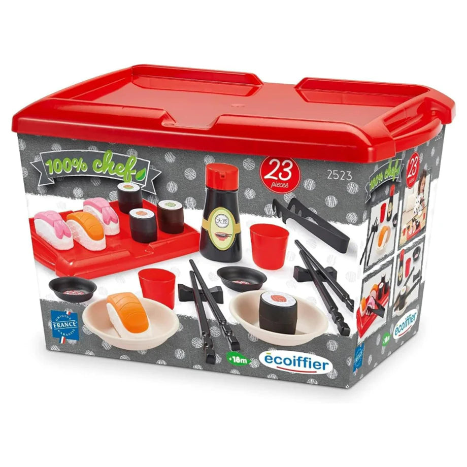 Ecoiffier 100% Chef Sushi Playset (23 Pieces)