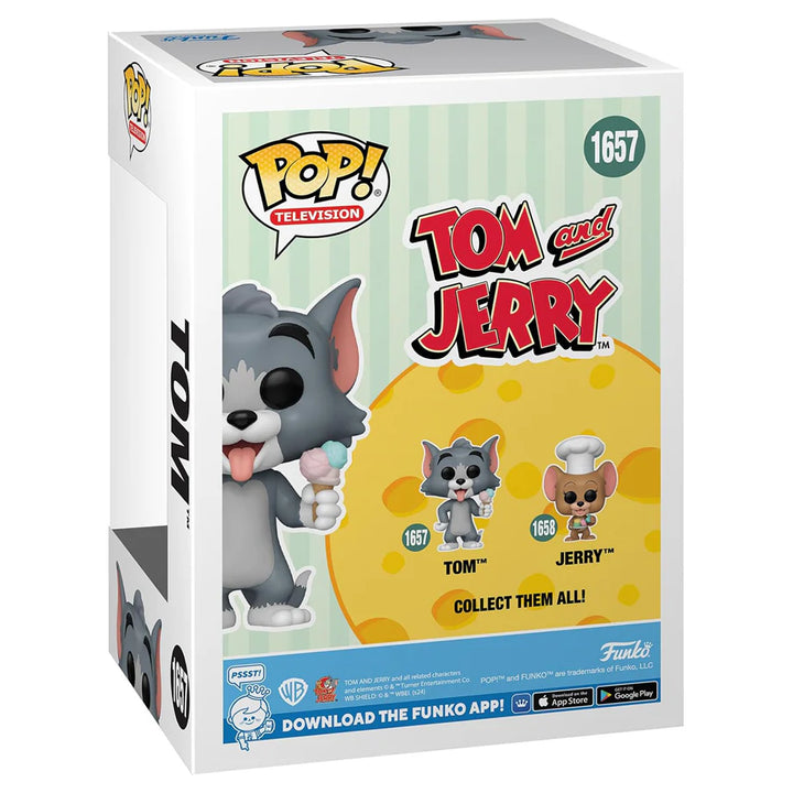 Funko POP! Television Tom & Jerry Tom with Ice Cream Vinyl Figure (9.91 cm)