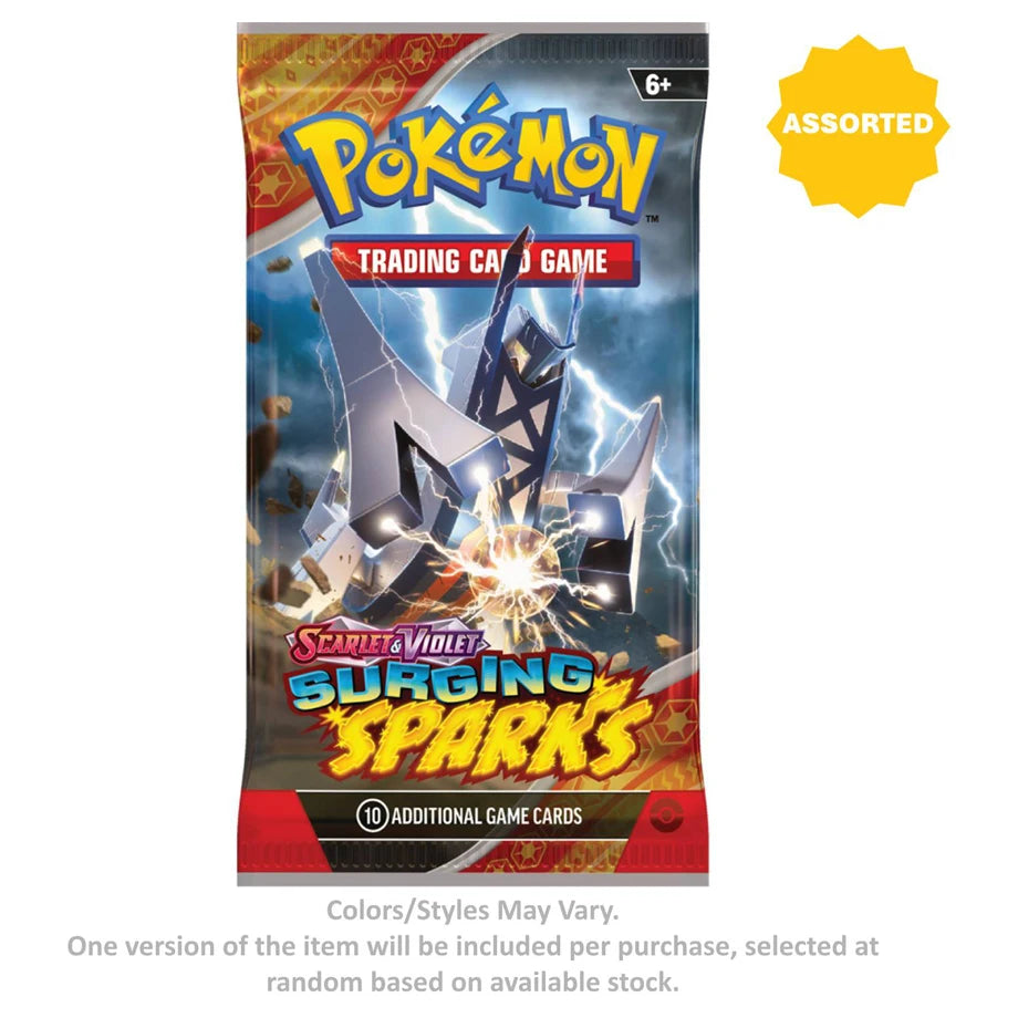 Pokemon Trading Card Game Scarlet & Violet Surging Sparks Booster Pack (10 Cards, Assorted)