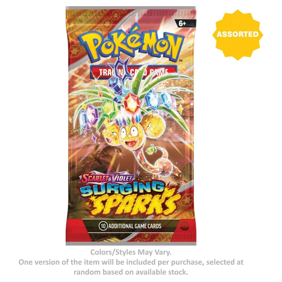 Pokemon Trading Card Game Scarlet & Violet Surging Sparks Booster Pack (10 Cards, Assorted)
