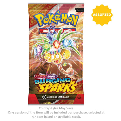 Pokemon Trading Card Game Scarlet & Violet Surging Sparks Booster Pack (10 Cards, Assorted)