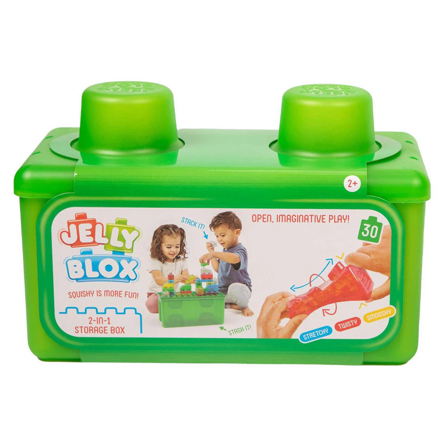 Jelly Blox Stash 'N Stack 2-in-1 Storage Case Set (30 Pieces)