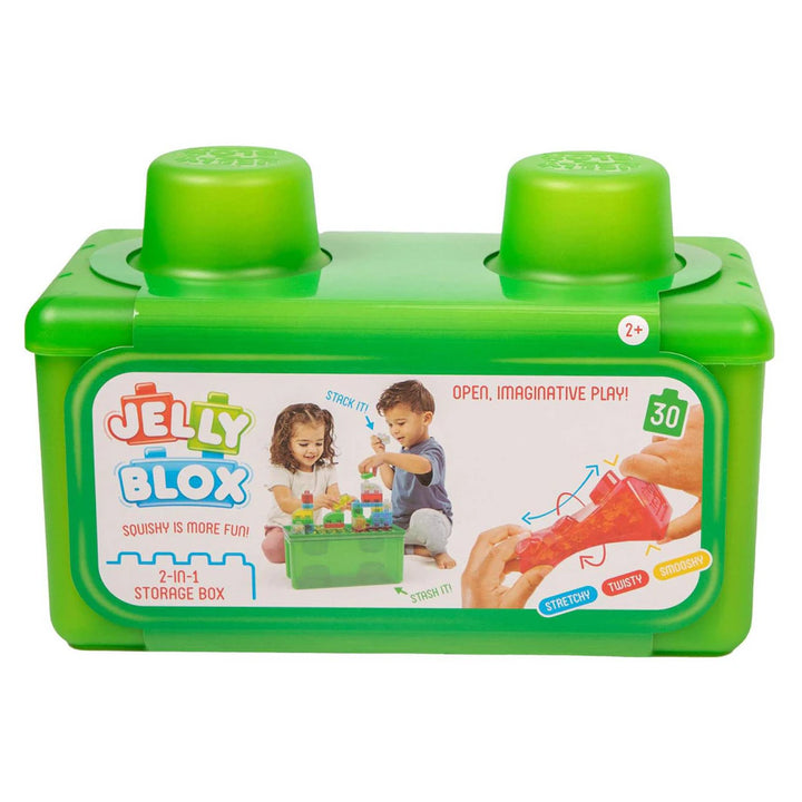 Jelly Blox Stash 'N Stack 2-in-1 Storage Case Set (30 Pieces)