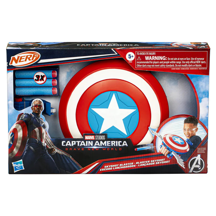 Hasbro Marvel Captain America: Brave New World NERF Skyshot Blaster Playset