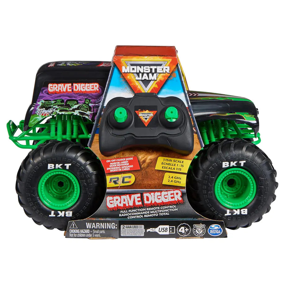 Monster Jam Grave Digger RC Monster Truck (1:15)
