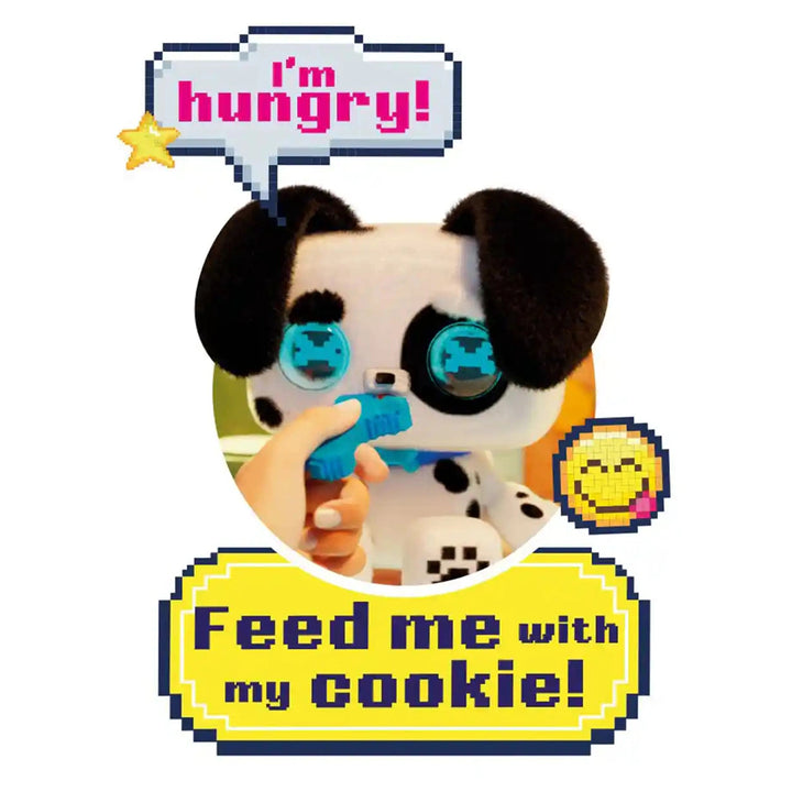 Pixel Hugs Electronic Plush Toy Black & White (16.5 cm)