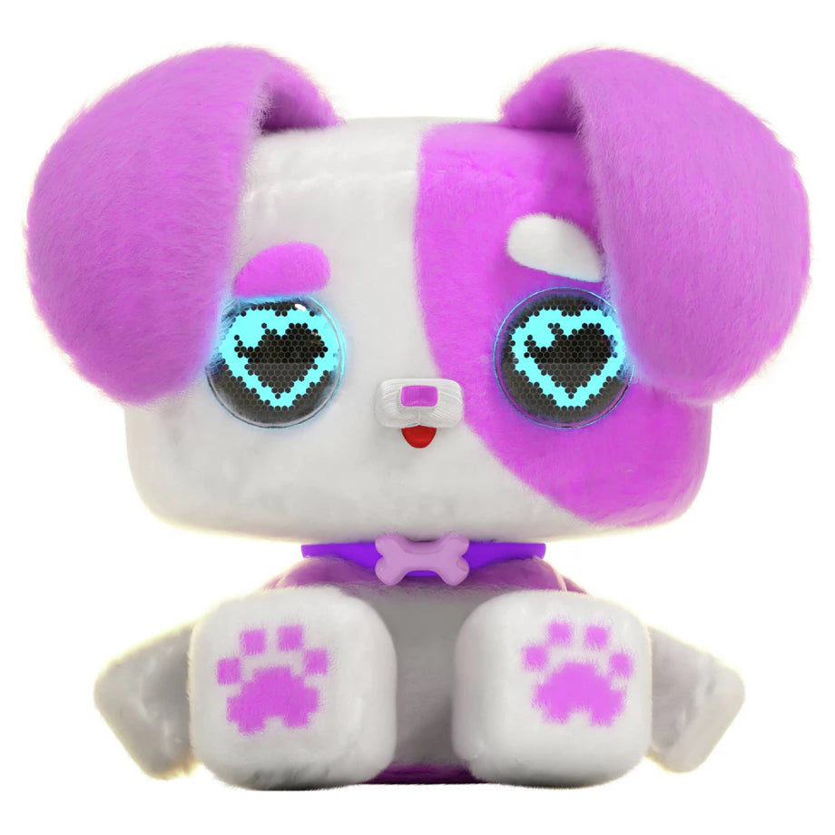 Pixel Hugs Pinxel Plush Toy (White/Pink, 15.5 cm)