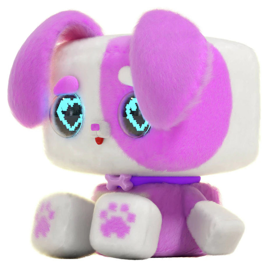 Pixel Hugs Pinxel Plush Toy (White/Pink, 15.5 cm)