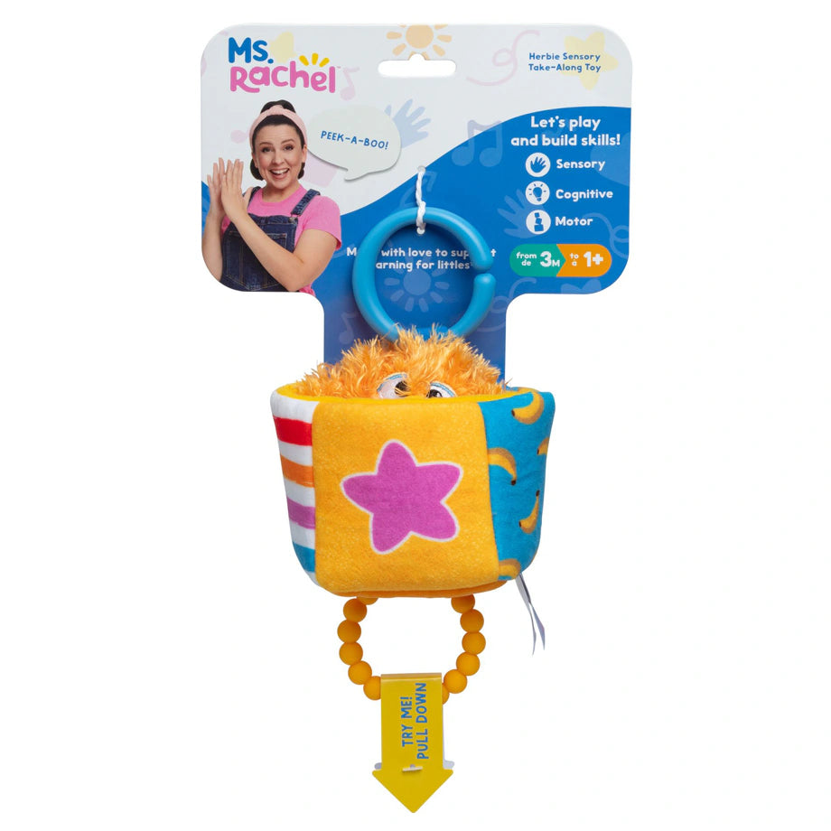Ms. Rachel Herbie Sensory Take-Along Teething Toy (17.78 cm)