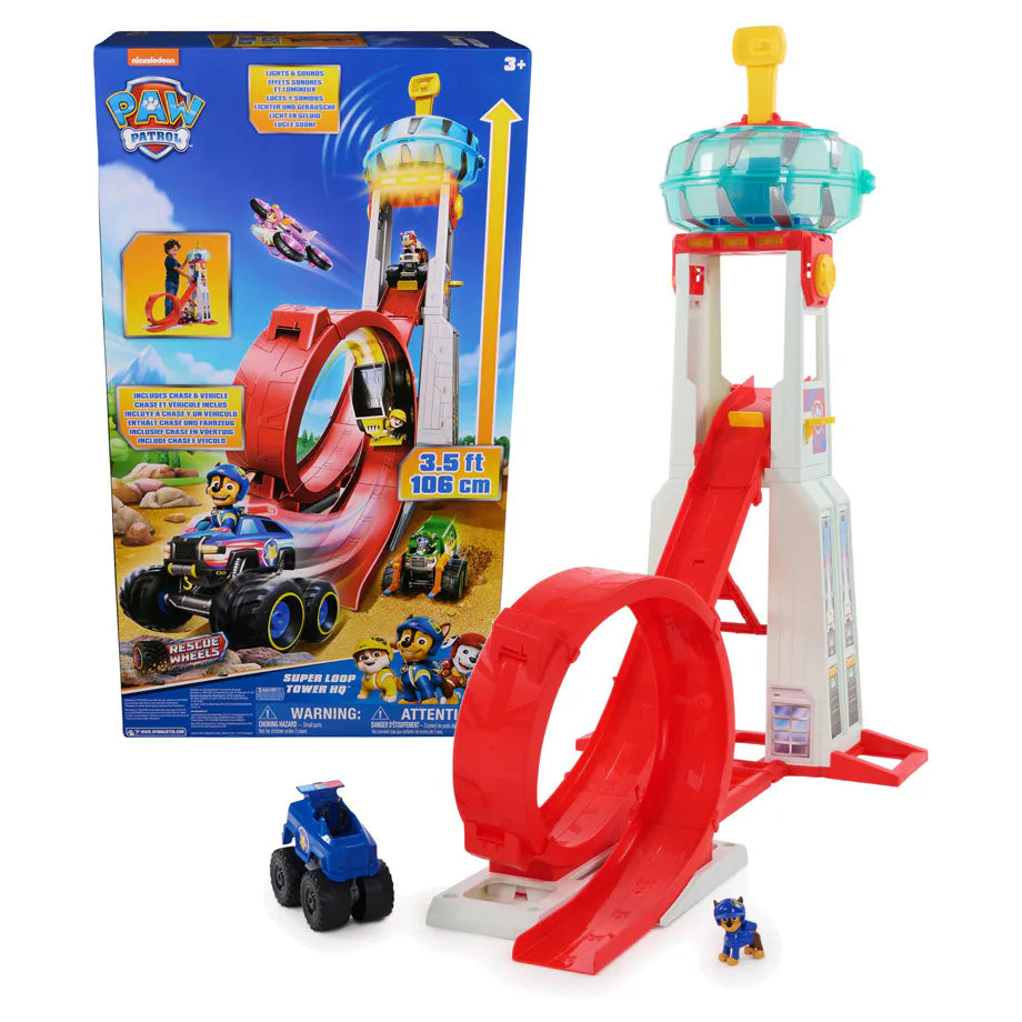 PAW Patrol Rescue Wheels Super Loop Tower HQ Playset