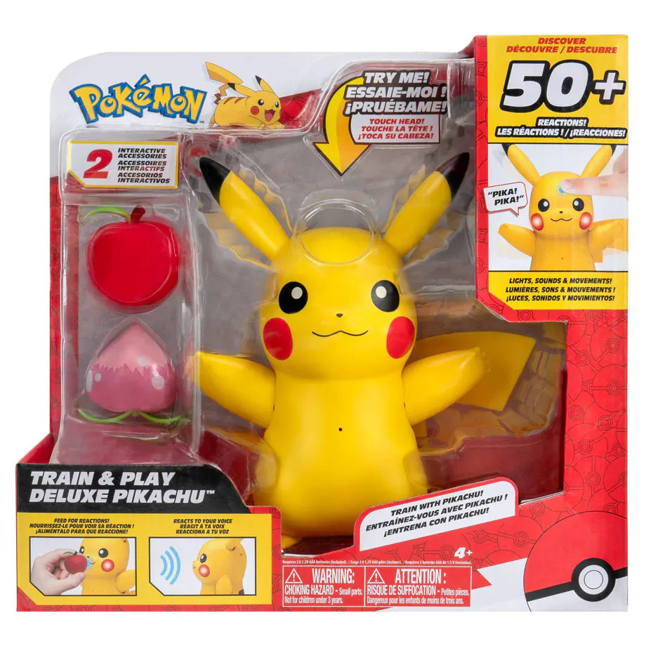 Pokémon Train and Play Deluxe Pikachu Figure