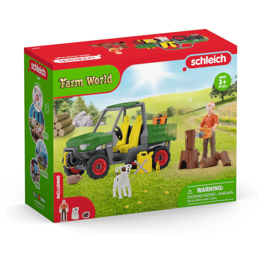 Schleich Farm World Working in The Forest Playset (49 Pieces)