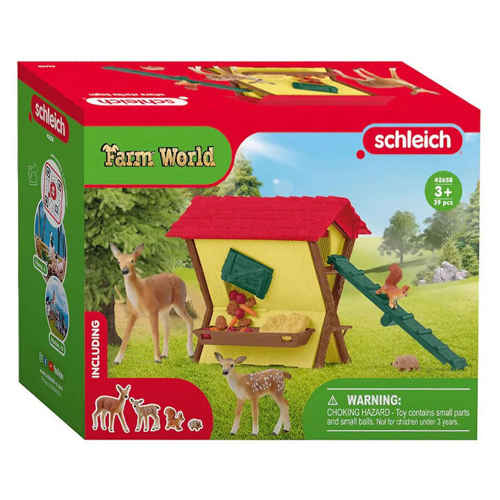 Schleich Farm World Feeding the Forest Animals Playset (39 Pieces)