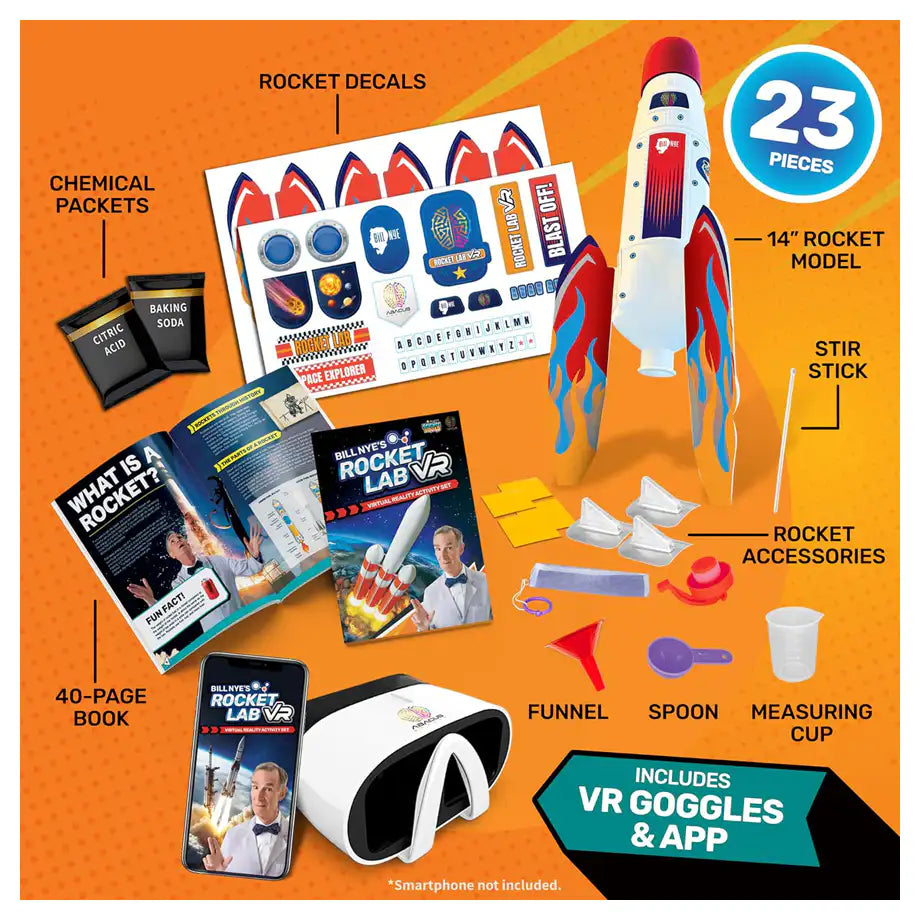 Abacus Bill Nye's Science Squad Bill Nye's Rocket Lab Virtual Reality Activity Set (23 Pieces)
