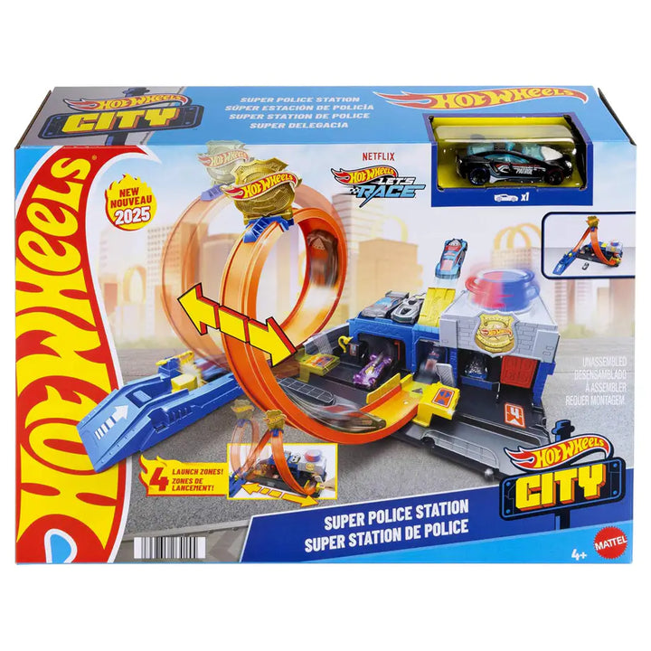 Hot Wheels City Super Police Station Playset