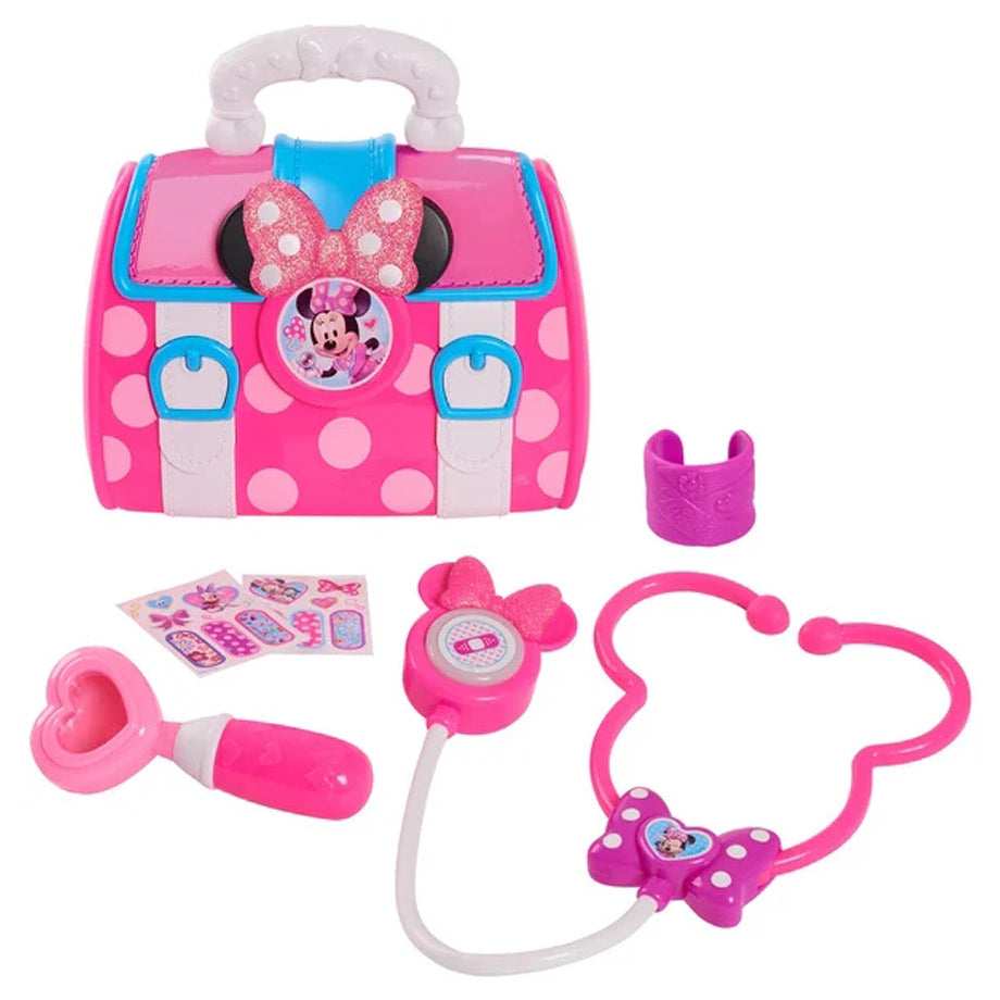 ديزني جونيور ميني ماوس باو - كار دوكتور حقيبة قطع سيت8 (وردي)