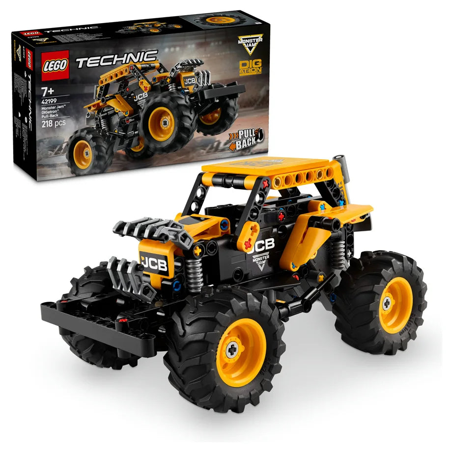 LEGO Technic Monster Jam DIGatron Pull-Back Truck 42199 Building Set (218 Pieces)