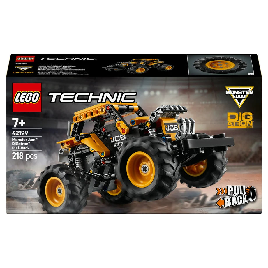 LEGO Technic Monster Jam DIGatron Pull-Back Truck 42199 Building Set (218 Pieces)