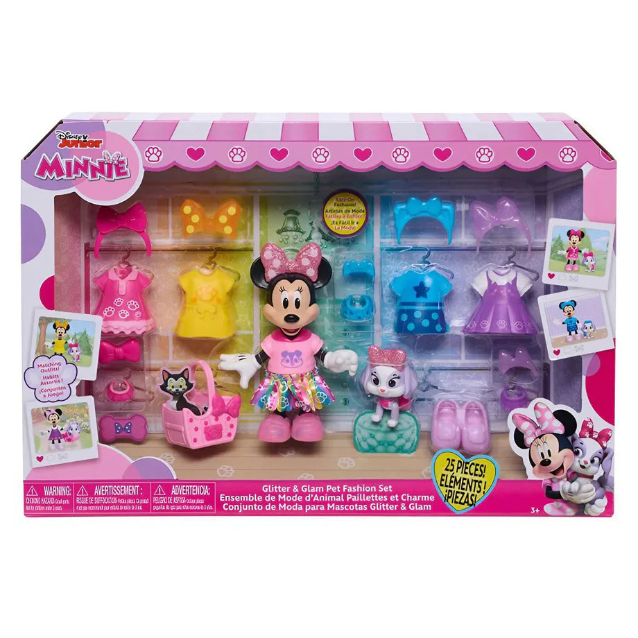 Disney Junior Minnie Mouse Glitter And Glam Pet Fashion Set