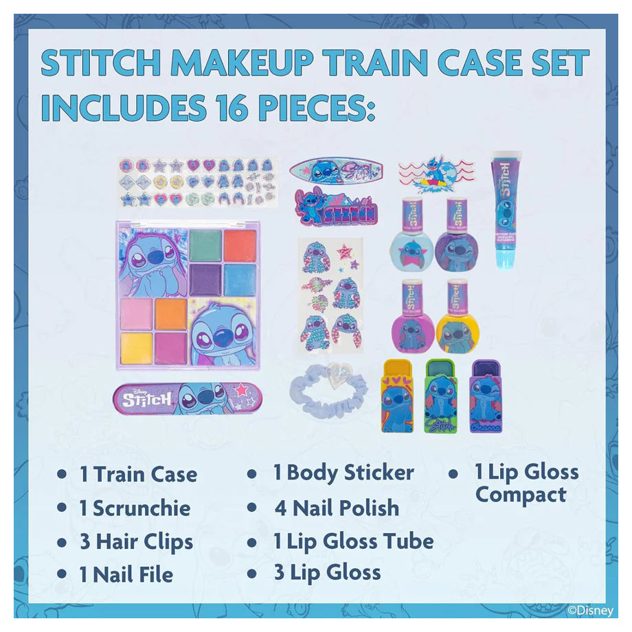 Townley Girl Disney Lilo & Stitch Stitch Makeup Train Case