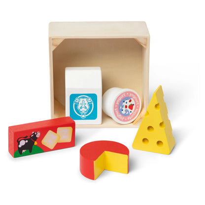 Melissa & Doug Wooden Food Groups Play Set (Dairy)
