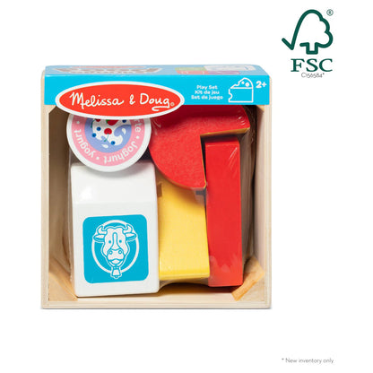 Melissa & Doug Wooden Food Groups Play Set (Dairy)
