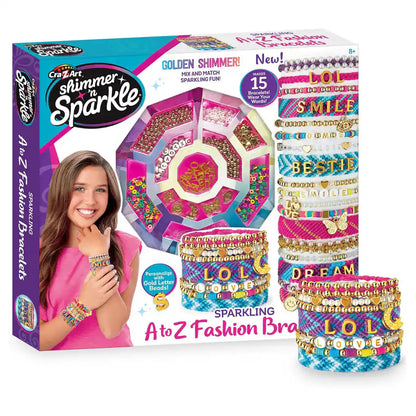 Cra-Z-Art Shimmer 'N Sparkle Sparkling A to Z Fashion Bracelets Making Kit