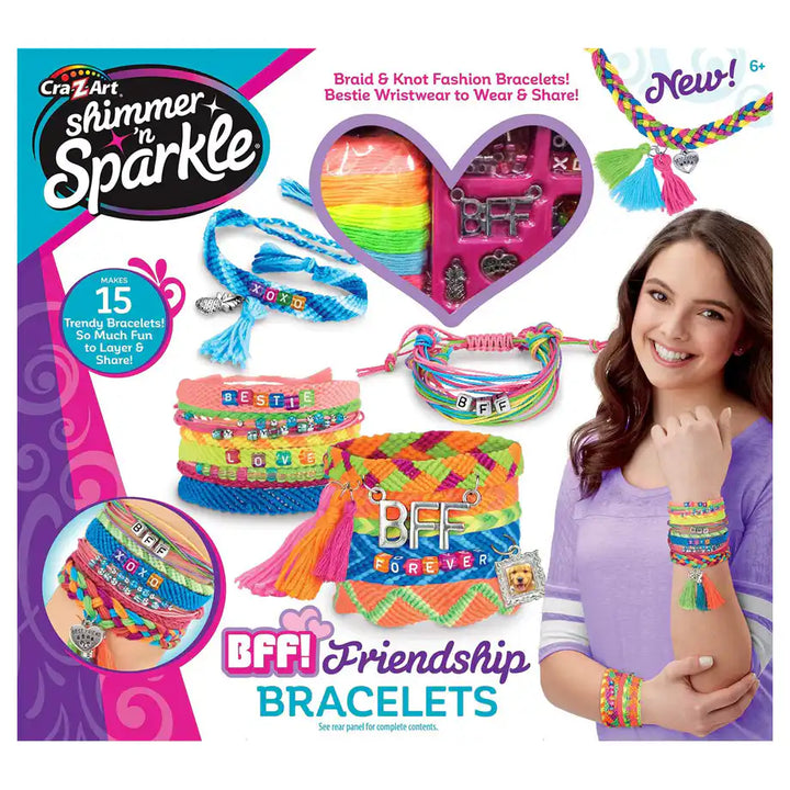 Cra-Z-Art Shimmer 'N Sparkle BFF! Friendship DIY Bracelet Kit