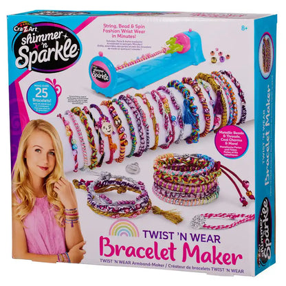 Cra-Z-Art Shimmer 'N Sparkle Twist & Wear Fashion Neon Bracelet Maker Kit