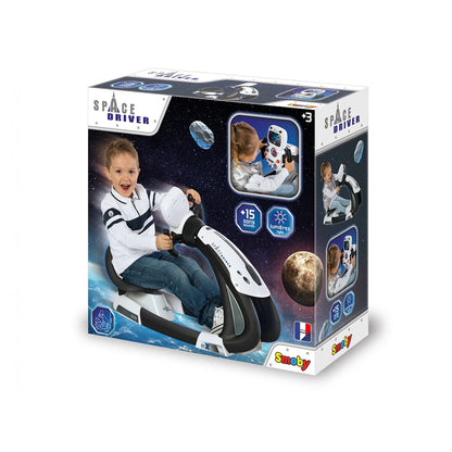 Smoby Space Driver Space Themed Driving Simulator (Black & White)
