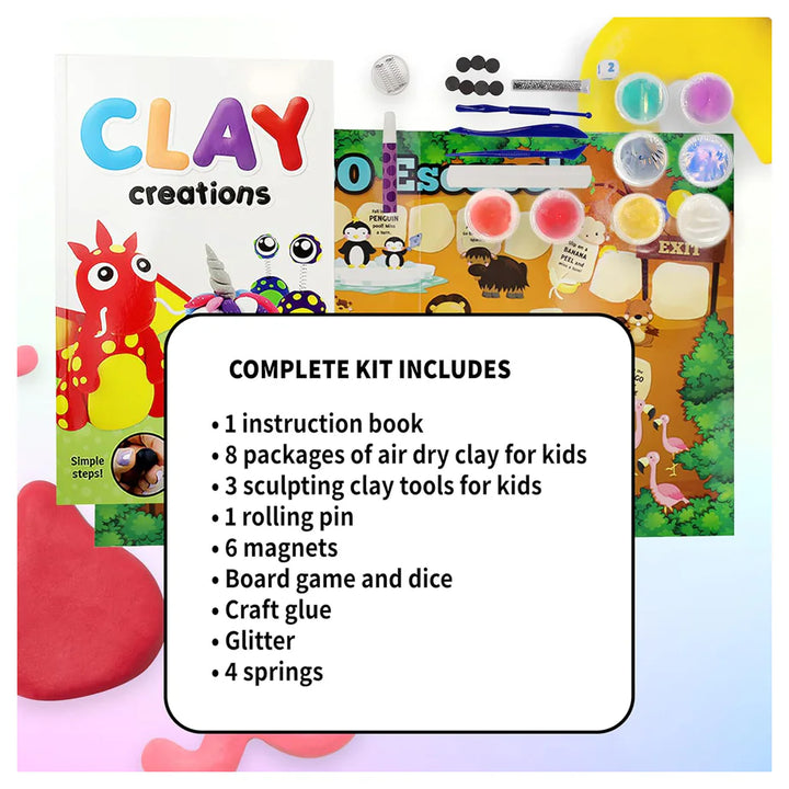 SpiceBOX Kit for Kids Clay Creations Polymer Modeling Craft Kit