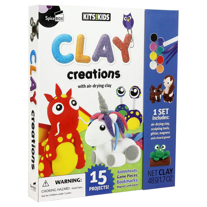 SpiceBOX Kit for Kids Clay Creations Polymer Modeling Craft Kit