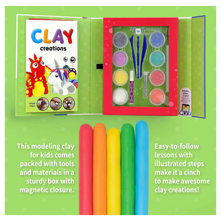 SpiceBOX Kit for Kids Clay Creations Polymer Modeling Craft Kit