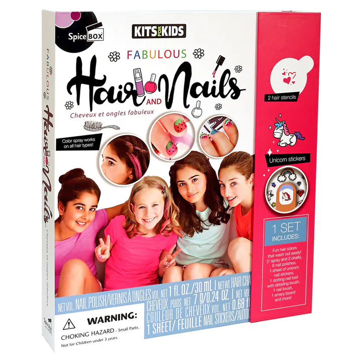 SpiceBOX Kits for Kids Fabulous Hair & Nails Beauty Kit