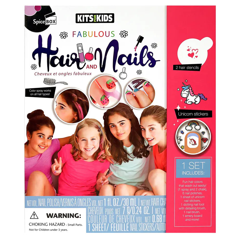 SpiceBOX Kits for Kids Fabulous Hair & Nails Beauty Kit