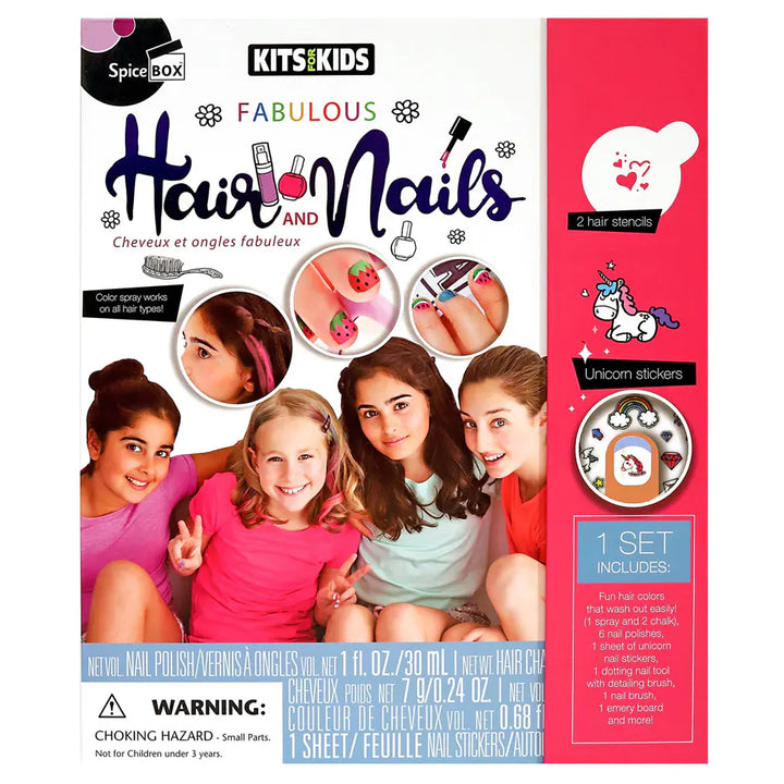 SpiceBOX Kits for Kids Fabulous Hair & Nails Beauty Kit